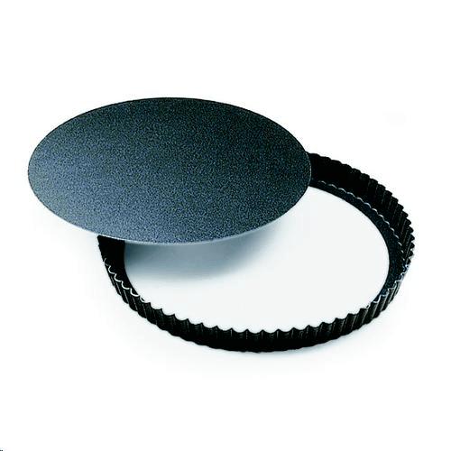 MOULE TARTELETTE RONDE CANNELEE FOND AMOVIBLE