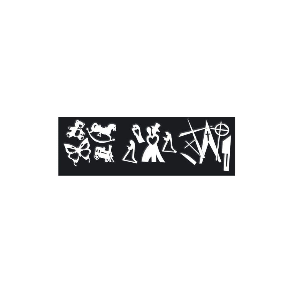 SILHOUETTES PLASTIQUE COFFRET \"CEREMONIES\" 14 PIECES
