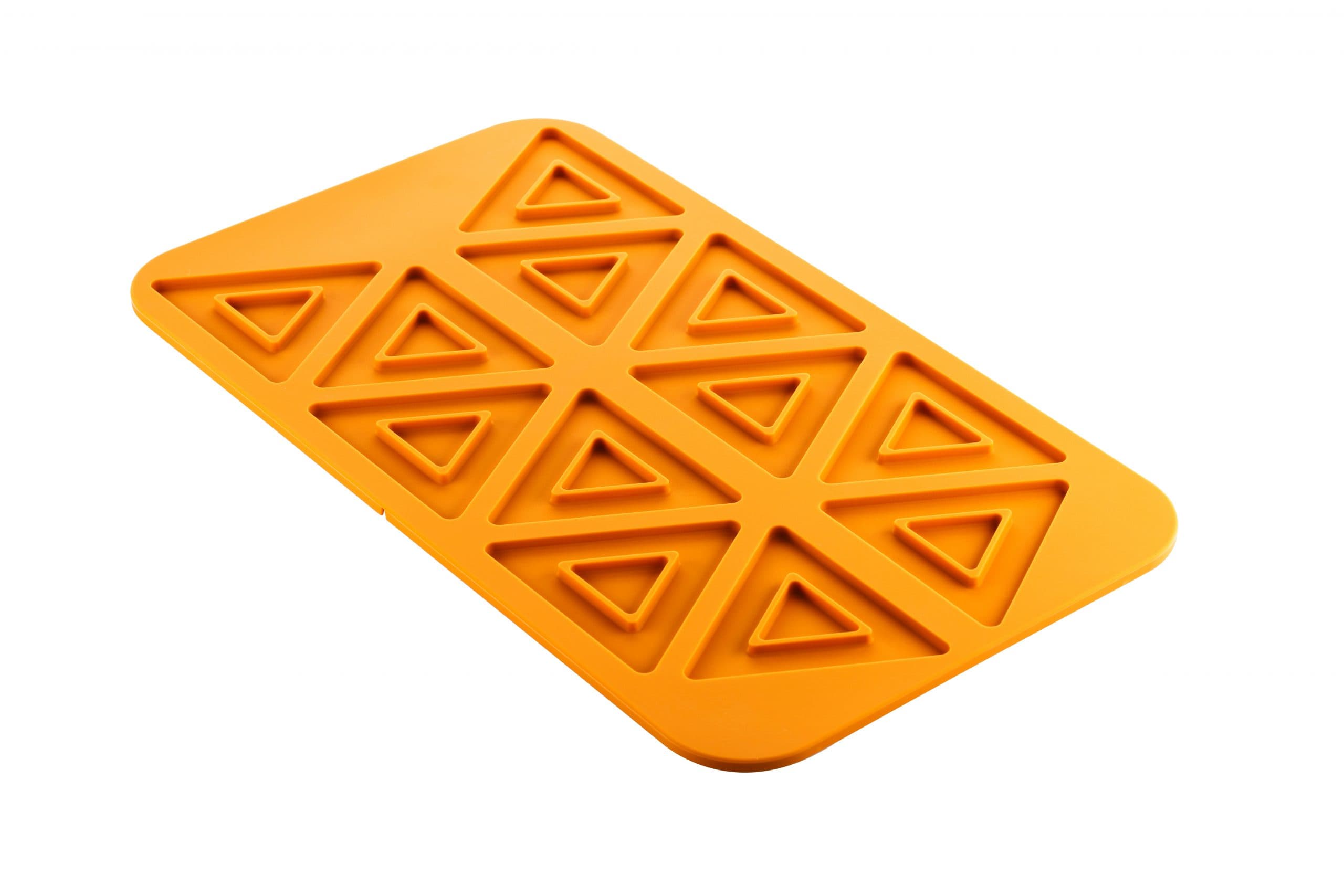 MOULE FLEXIBLE SILIKOMART PROFESSIONNEL 12 SERIES DE TRIANGLES-GAMME NATURAE