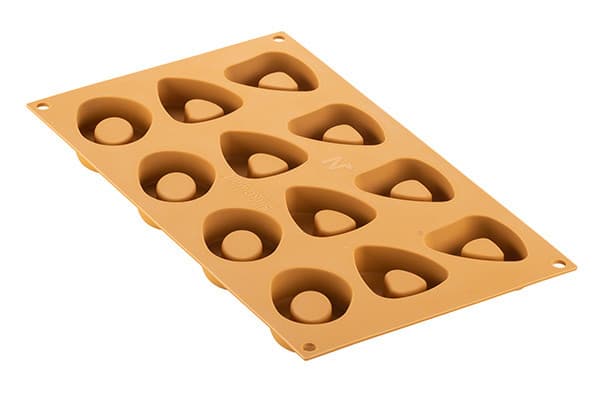 MOULE FLEXIBLE SILIKOMART PROFESSIONNEL 12 OS A MOELLE RONDS -GAMME NATURAE