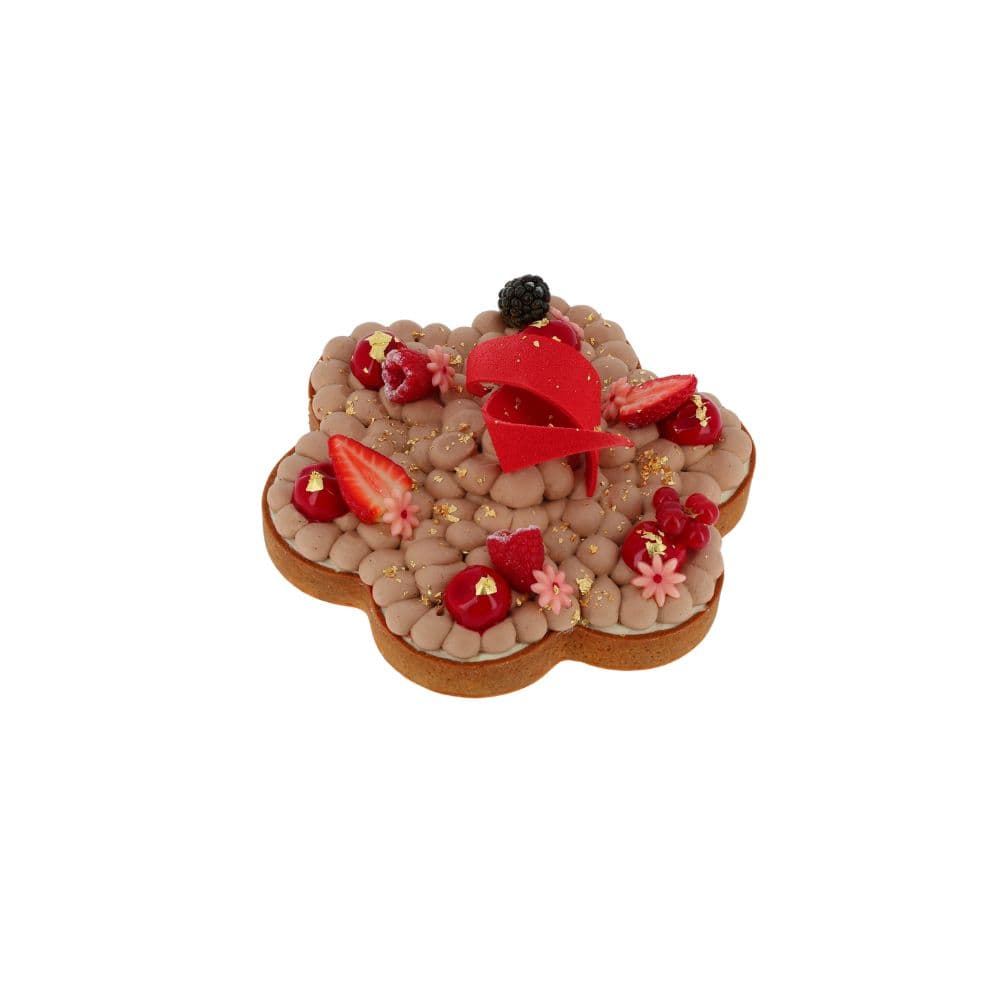 CERCLE TARTE FLEUR PERFORE - hauteur 25 mm