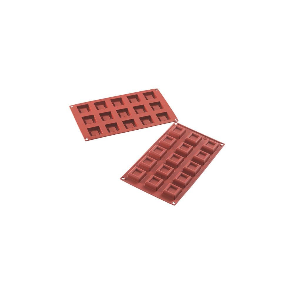 MOULE SILIKOMART PROFESSIONNEL 15 CARRES - GAMME SILICON FLEX