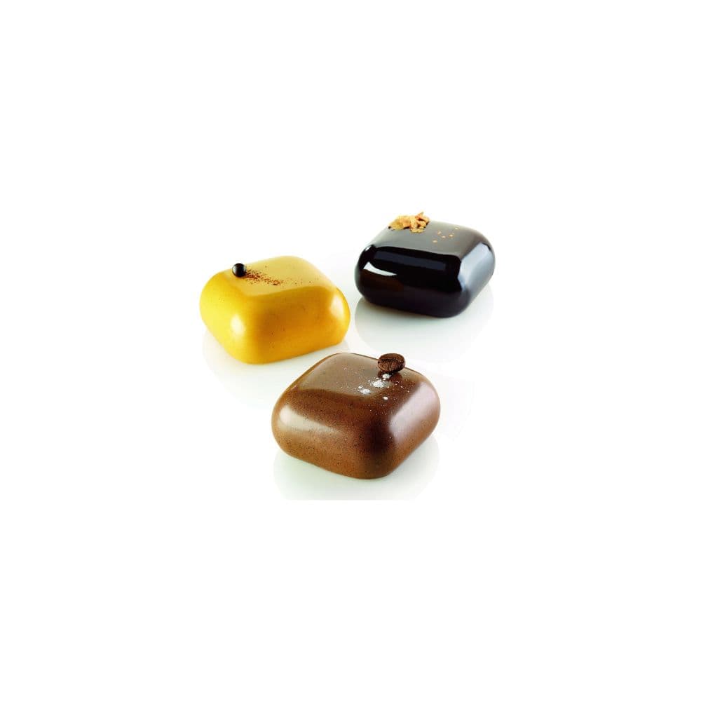 MOULE SILIKOMART PROFESSIONNEL 8 CARRES BOMBES \\GEM 100 \\