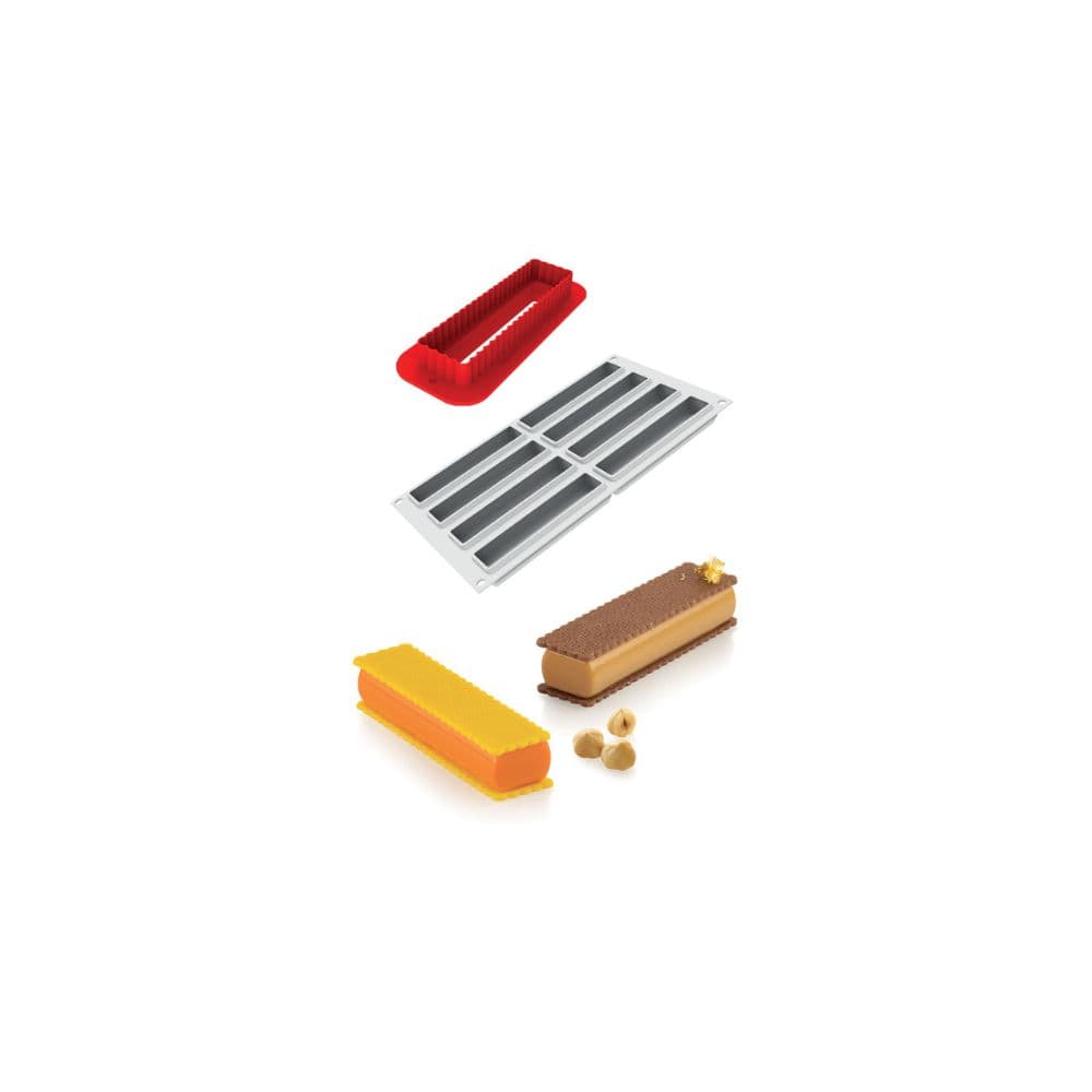 MOULE SILIKOMART PROFESSIONNEL 8 RECTANGLES