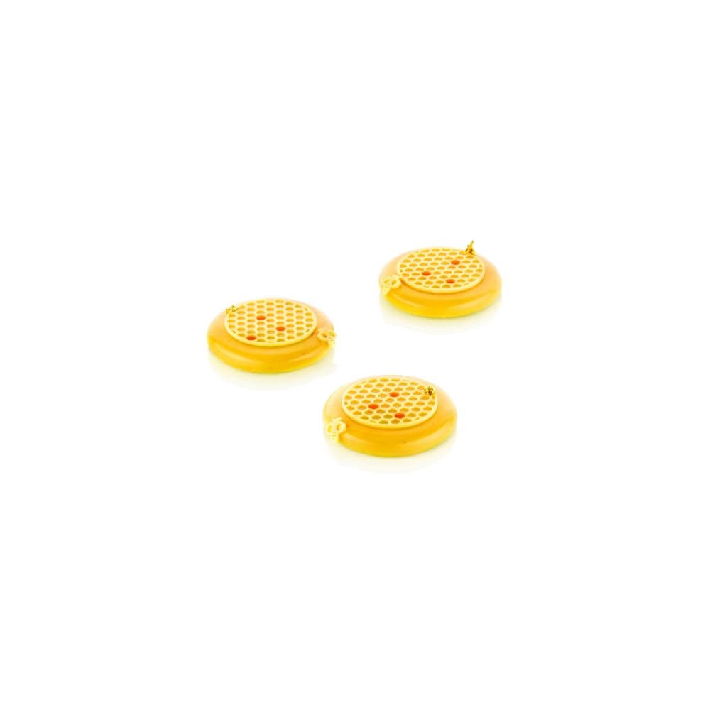 PLAQUE 5 DECORS ALVEOLES ET ABEILLES 400X82 MM