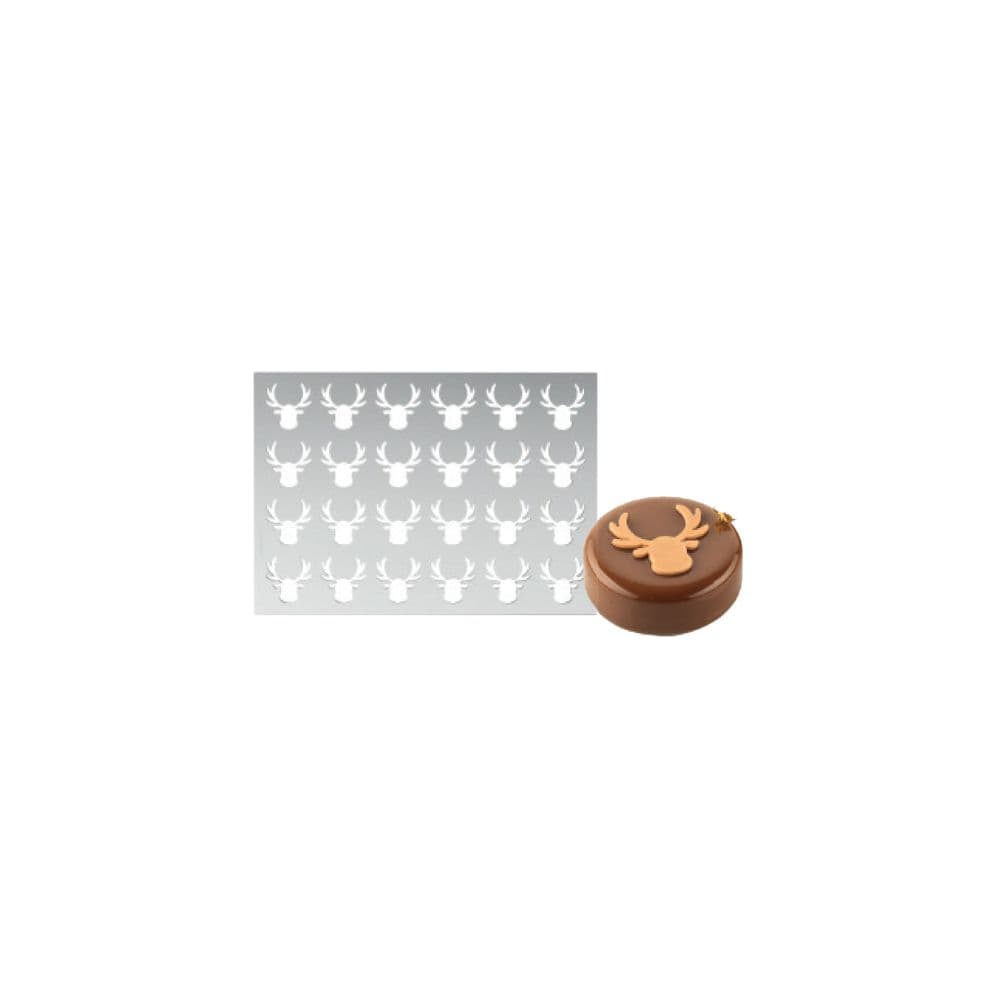 PLAQUE CHABLON SILIKOMART PROFESSIONNEL 24 EMPREINTES ELAN - 40X40 MM