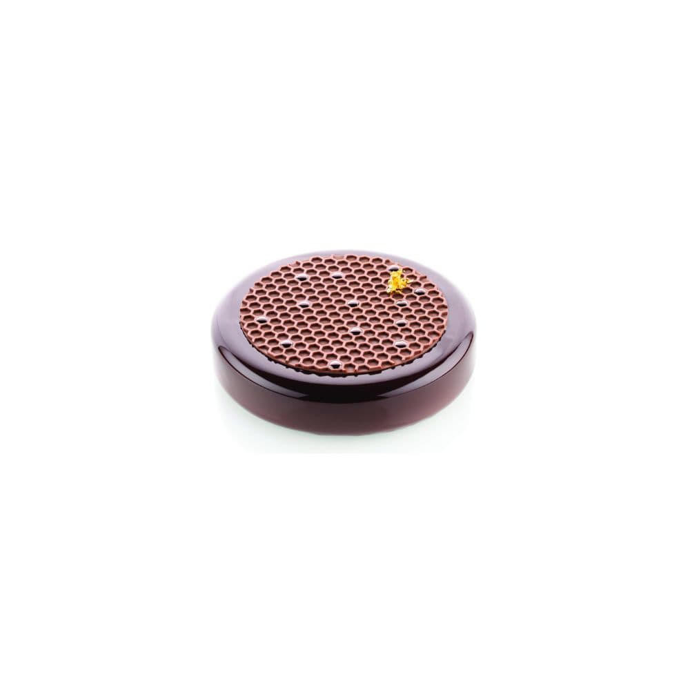 PLAQUE SILIKOMART PROFESSIONNEL 2 DECORS ALVEOLES ET ABEILLES 400X200 MM