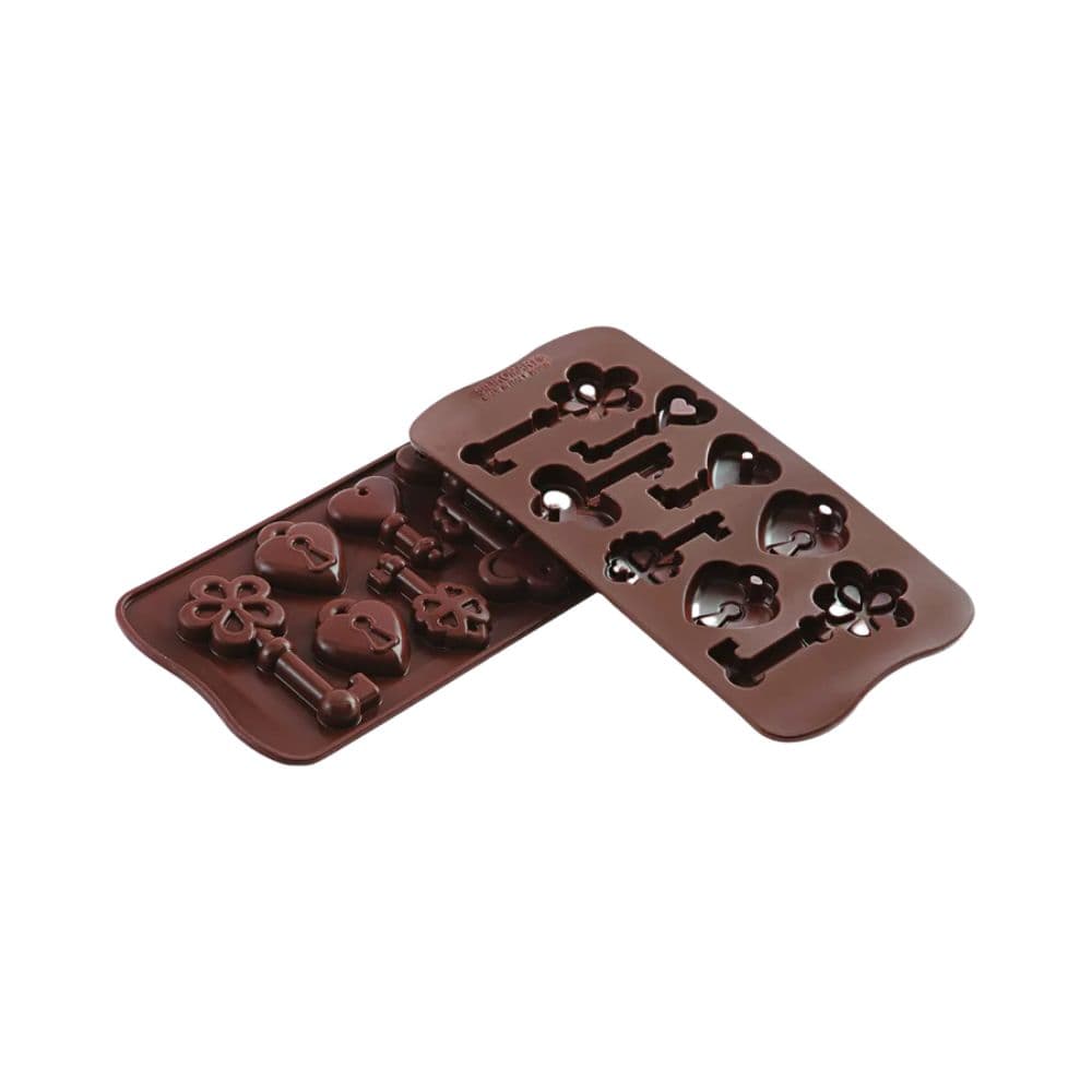 PLAQUE SILIKOMART PROFESSIONNEL 6 CLES ET 2 CADENAS - GAMME EASY CHOC