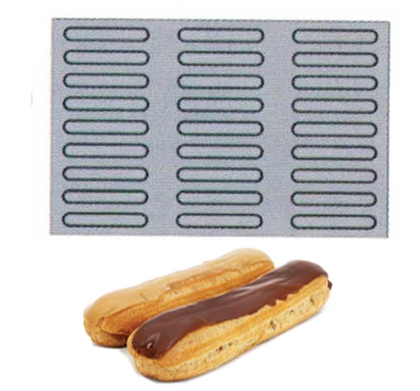 TOILE DE CUISSON MAE PROFESSIONNEL 27 ECLAIRS - GAMME FIBERMAE