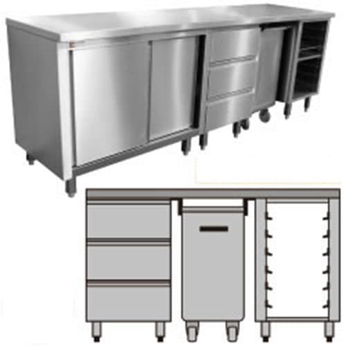 PLAN DE TRAVAIL- TOUR SEC- LONGUEUR 1.50 METRE