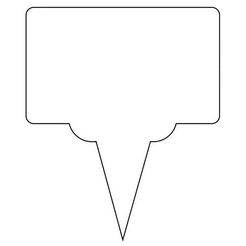 ETIQUETTE PLASTIQUE 75x45