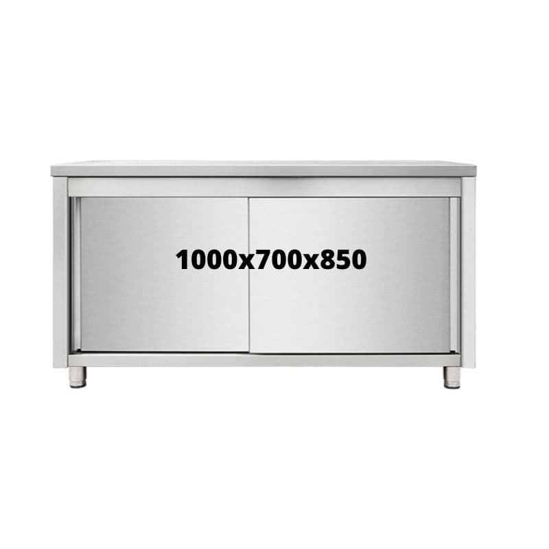 MEUBLE DE RANGEMENT INOX 1000X700X850 SANS DOSSERET