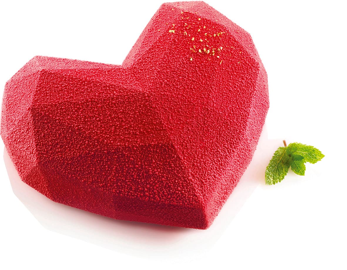 MOULE SILIKOMART PROFESSIONNEL COEUR ORIGAMI