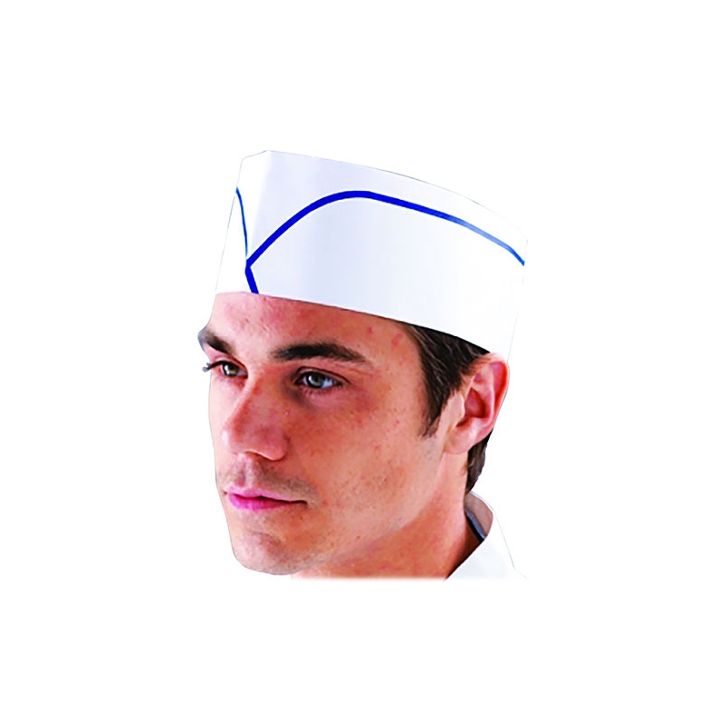 Calot chef de cuisine, Calot de Boulanger – Bleu Marine imprimé